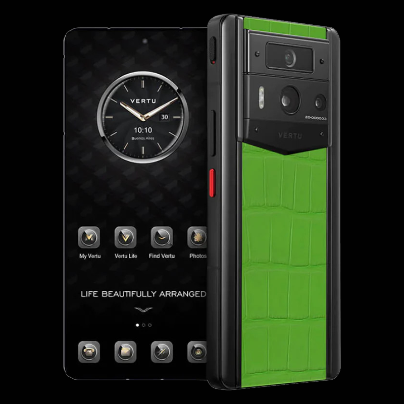 METAVERTU 2 ALLIGATOR SKIN WEB3 AI PHONE - GREEN