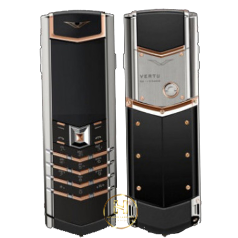 Vertu Signature S Thép Bóng Điểm Vàng Hồng