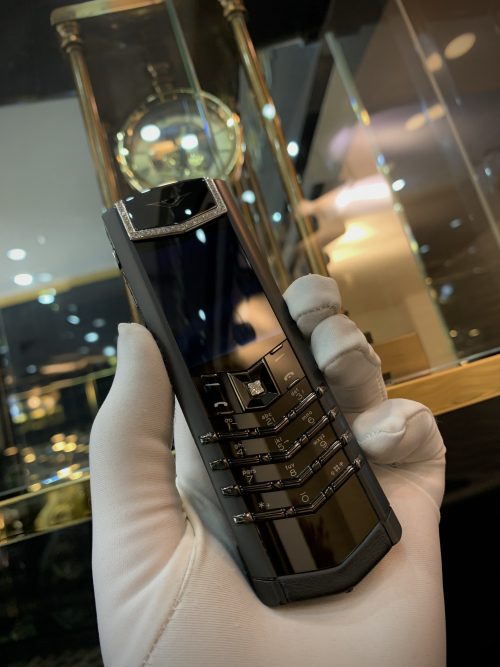 VERTU SIGNATURE S PURE BLACK ĐIỂM KIM CƯƠNG