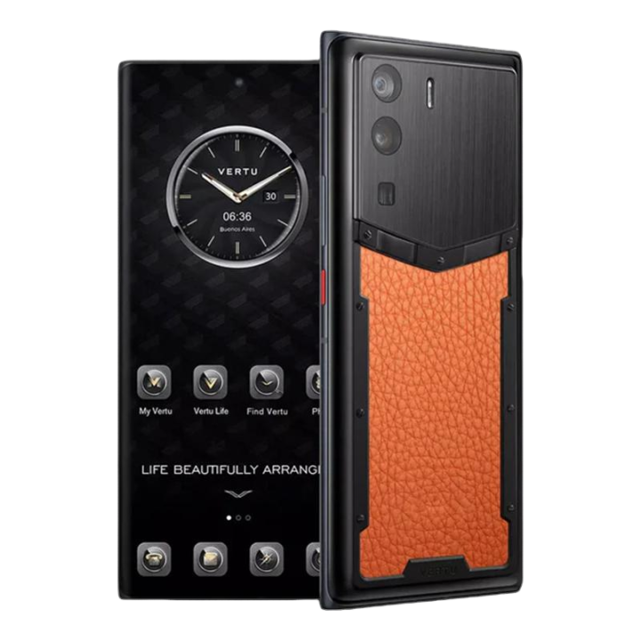 VERTU METAVERTU CALF LEATHER DAWNING ORANGE 5G WEB3 PHONE