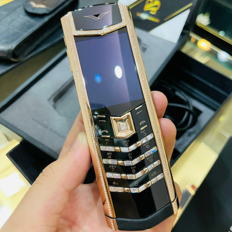 Vertu Signature S vàng khối Diamonds