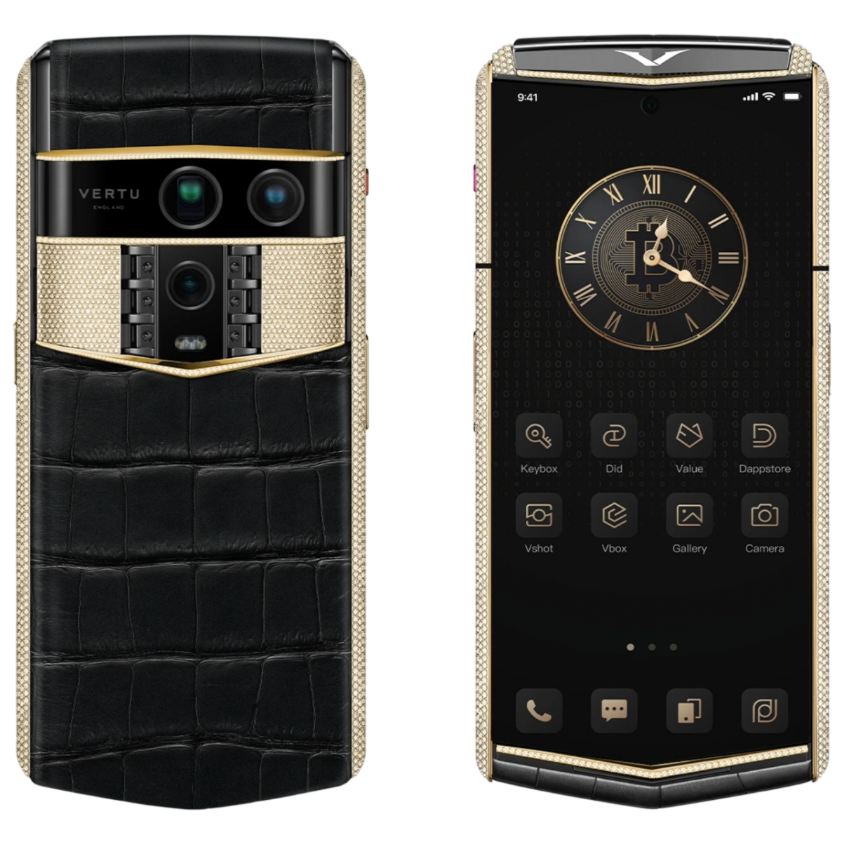  Vertu Agent Q Alligator Gold & Full Diamond Collector’s Edition