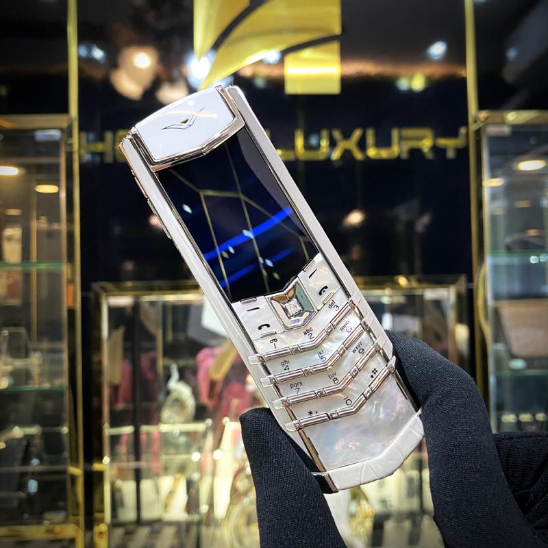 Vertu Signature S White Mother Of Pearl - HoangVertu.vn