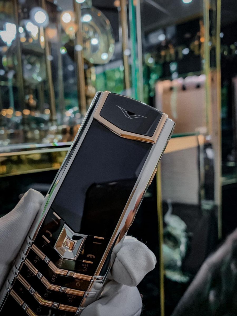 Điện thoại vertu signature s thép điểm vàng hồng, vertu signature s  -04