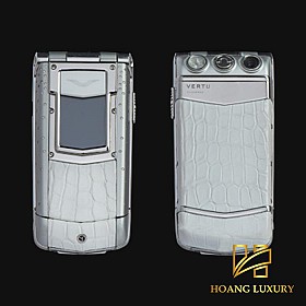 VERTU CŨ AYXTA DA CÁ SẤU TRẮNG KIM CƯƠNG