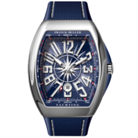 FRANCK MULLER VANGUARD YACHTING STELL BLUE