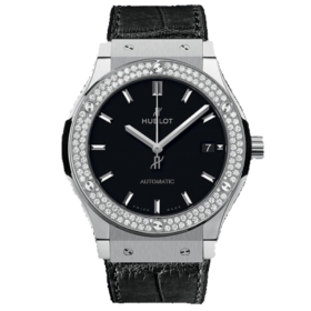 HUBLOT CLASSIC FUSION 38MM BENZEL CUSTOM DIAMONDS