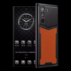 META VERTU ORANGE ALLIGATOR LEATHER