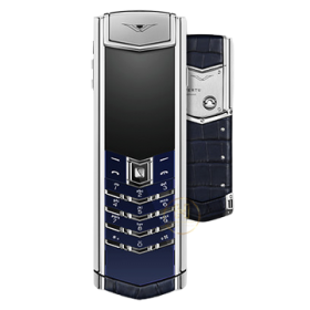 Vertu Signature S Navy Aligator