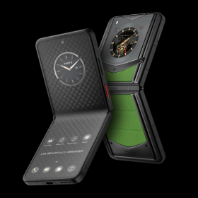 Vertu ironflip pre-order bamboo green alligator skin