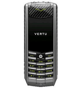 VERTU ACSENT NEW TITANIUM, CARBON FIBRE GREEN LEATHER