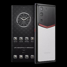 META VERTU ENAMELED CALF LEATHER WHITE