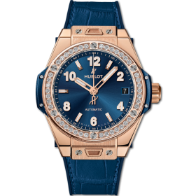 Hublot Big Bang One Click King Gold Blue Diamonds 39 mm