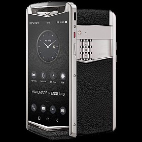 VERTU ASTER P SILVER BLACK CALF NEW