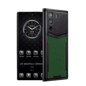 META VERTU DARK GREEN ALLIGATOR LEATHER