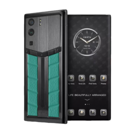 META VERTU RACE TRACK DESIGN VERONA GREEN CALF