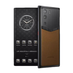 META VERTU FRAMELESS CALF LEATHER BROWN