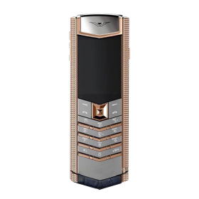 Vertu Signature S Cloud De Paris Rose Gold Navy Aligator