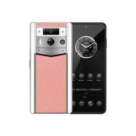Metavertu 2 Max Screen White Calfskin Web3 AI Phone – Pink