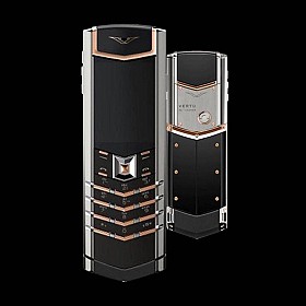 Vertu Signature S Thép Bóng Điểm Vàng Hồng