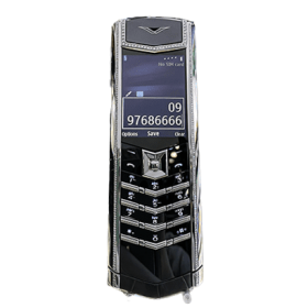 Vertu Signature S Stainless Steel Diamond Aligator Invisbility Keys - HIẾM