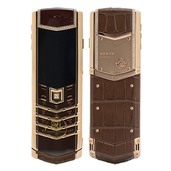 Vertu Signature S Rose Gold Chocolate Mix Diamond
