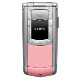 Vertu Constellation Ayxta Aluminium, Diamond Trim, Pink Leather Mới 100% Fullbox