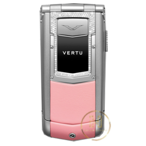 Đẳng cấp khác biệt với Vertu Constellation Ayxta Aluminium Diamond Trim Pink Leather