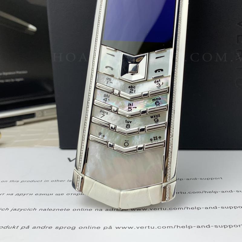 Vertu Signture S Pure White Mix Diamond - HoangVertu.vn Vertu Signture S Pure White Mix Diamond - HoangVertu.vn