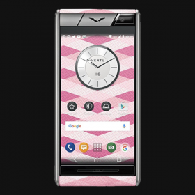 VERTU ASTER PINK CHERVON MỚI 100%