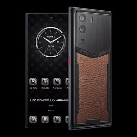 META VERTU CALF LEATHER CARAMEL BROWN