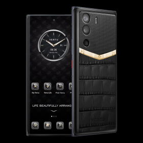 META VERTU IRON BLACK ALLIGATOR LEATHER GOLD V