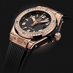 ĐỒNG HỒ NỮ HUBLOT KING GOLD DIAMONDS SIZE 33MM NEW FULLBOX 485.OX.1280.RX.1204