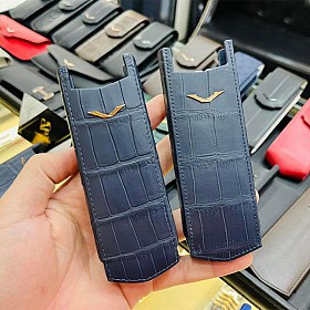 Bao da cá sấu Vertu xanh Navy