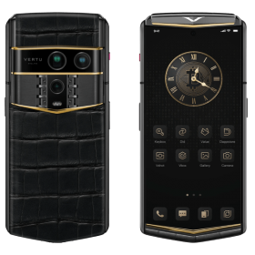 Vertu Agent Q Black Premium Set Single Gold Accent Iron Black Alli 1TB
