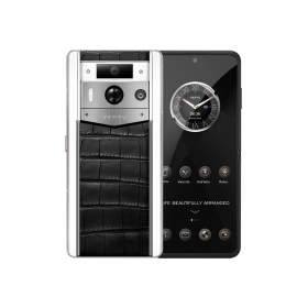 Metavertu 2 Max Screen White Alligator Skin Web3 AI Phone – Black